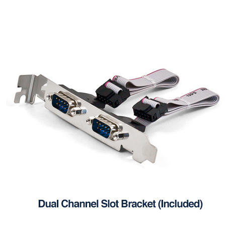 Dual Channel Slot Bracket for PCAN-PCI Express FD Card